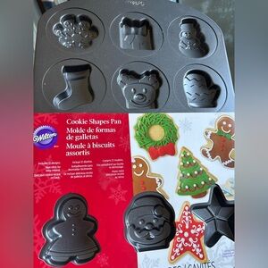 Wilton Festive Cookie Shapes Pan - Black
